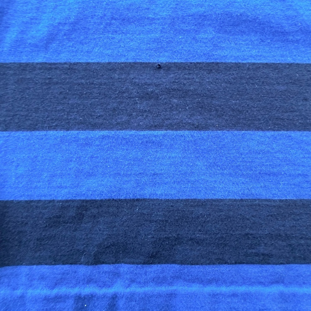 Burberry Brit Navy and Royal Blue Striped Shirt Tee XL - Picture 4 of 10